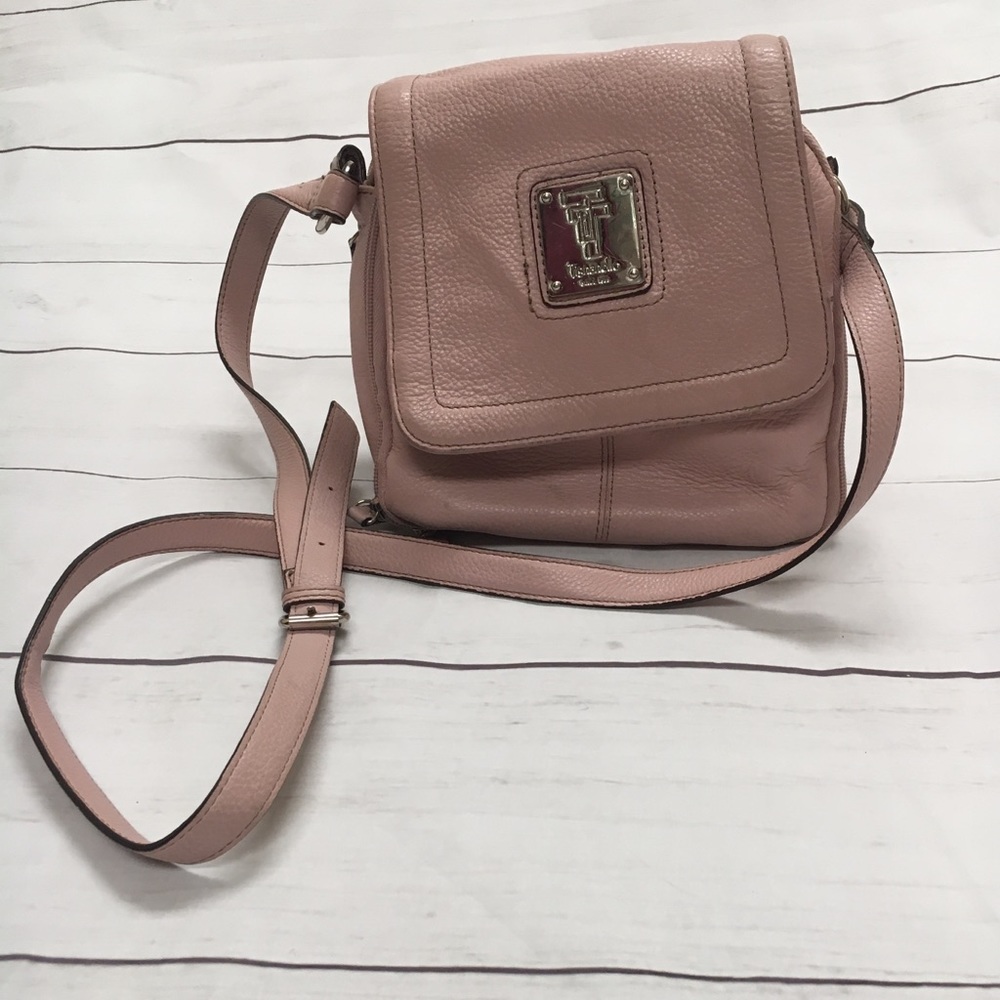 Pink Tignanello Organizer Purse